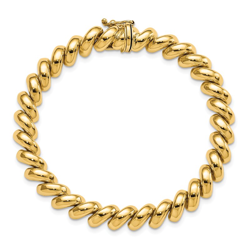 14k Polished 8mm 17 inch San Marco Necklace