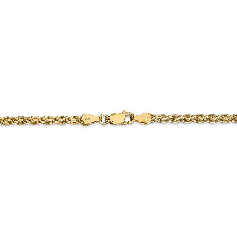 14k 16 inch 3mm Parisian Wheat with Lobster Clasp Chain