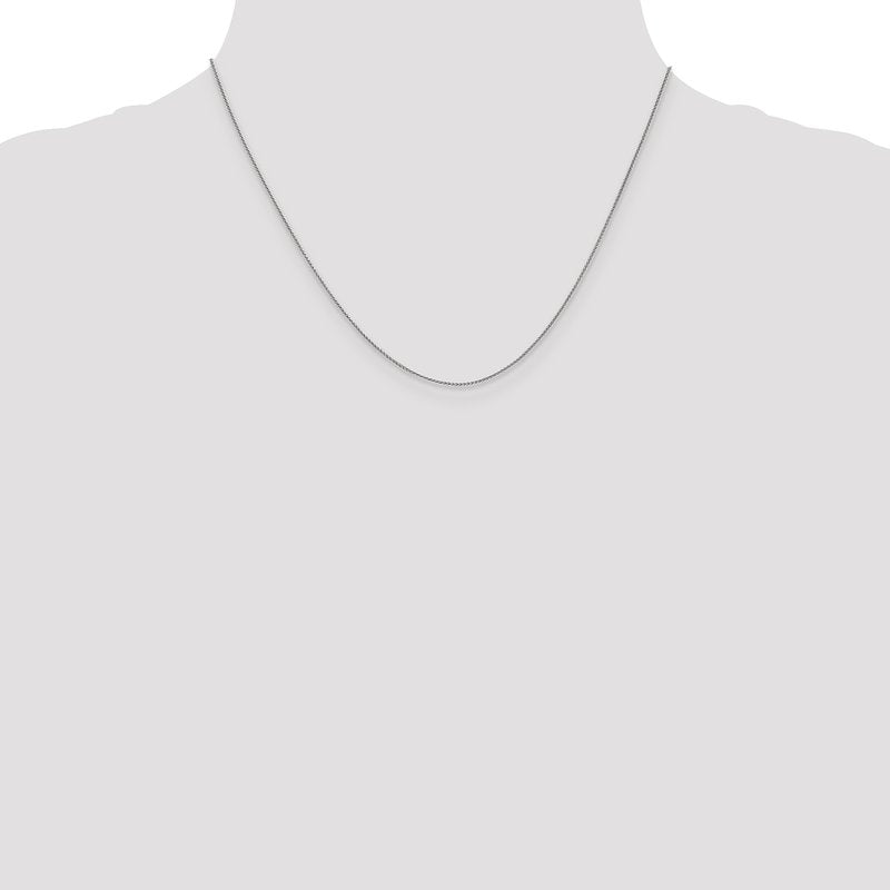 14K White Gold .8mm Spiga Chain