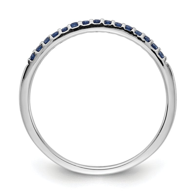 14k White Gold Diamond Band