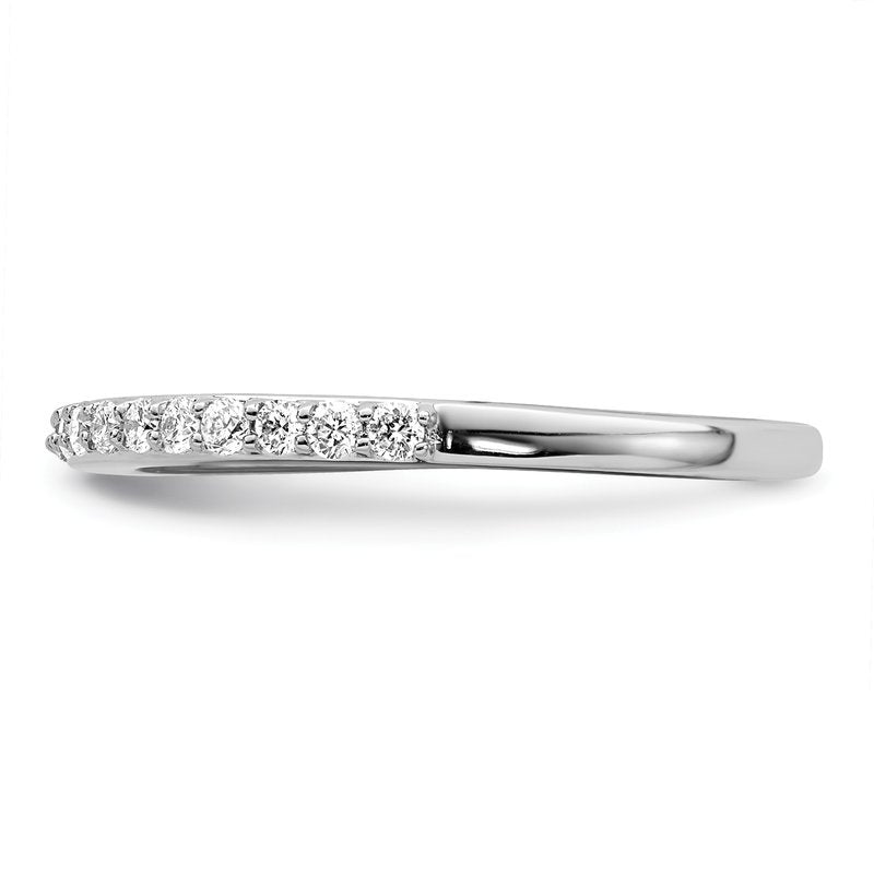 14K White Gold 1/4 carat Lab Grown Diamond VS+ F+ Complete Wedding Band