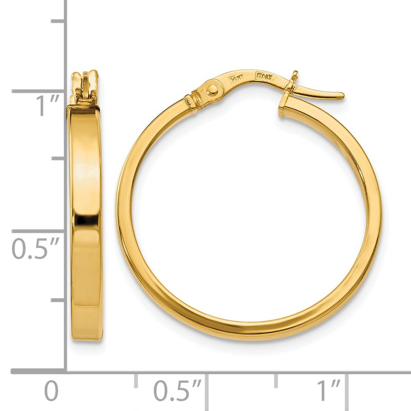 14K Polished Earrings