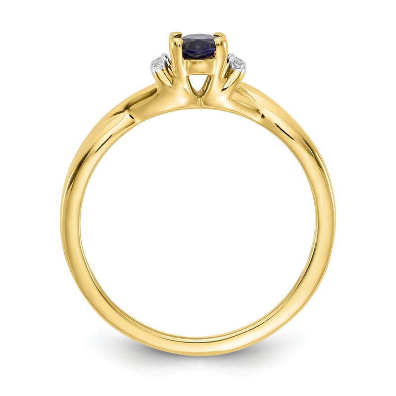 14k Diamond and Oval Emerald Ring