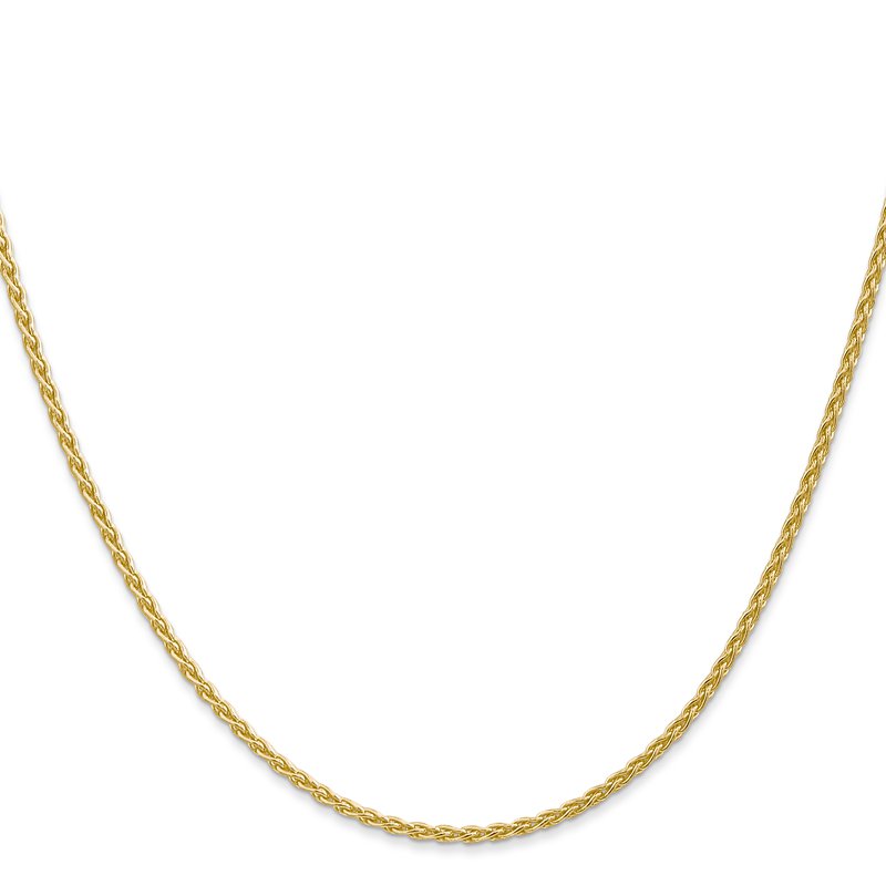 14k 10 inch 1.75mm Parisian Wheat with Lobster Clasp Anklet