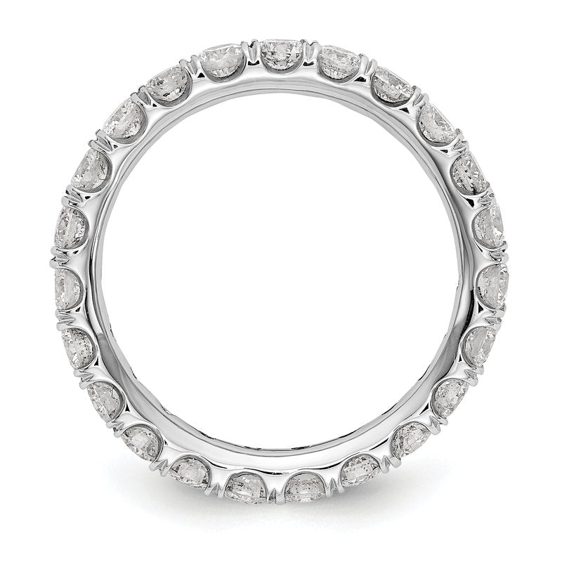 14K Rose Gold 1/2 carat Lab Grown Diamond VS+ F+ Size 4.5 Complete Eternity Band