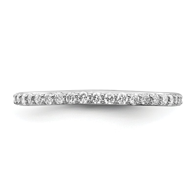 14K White Gold 1/4 carat Lab Grown Diamond VS+ F+ Complete Wedding Band