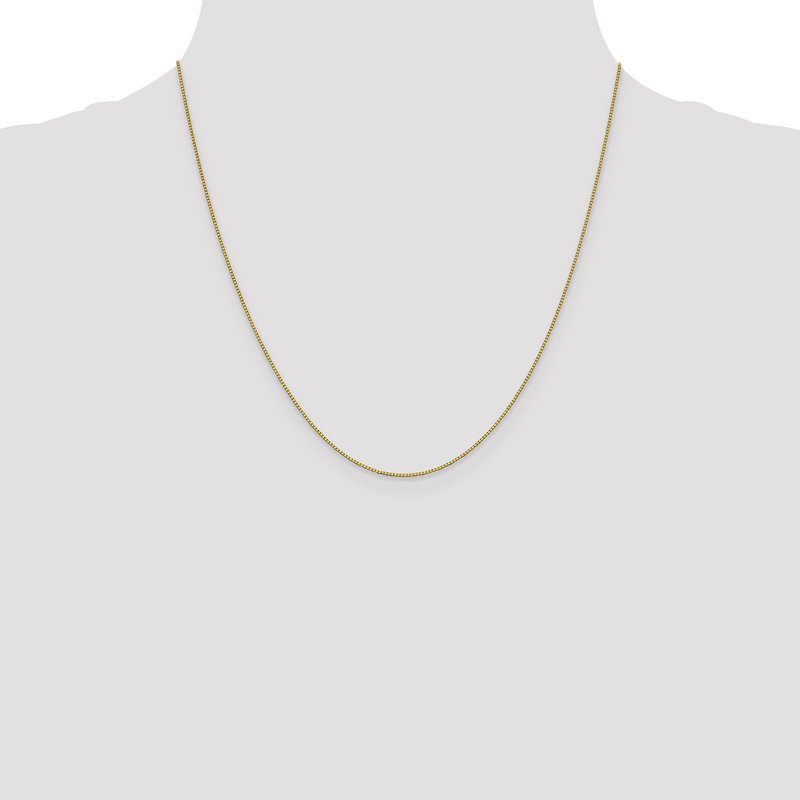 18K 16 inch .7mm Box with Lobster Clasp Chain