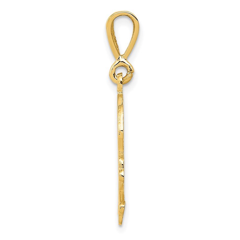 14K Skull and Bones Pendant