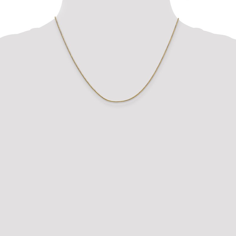 14K .9mm Round Snake Chain