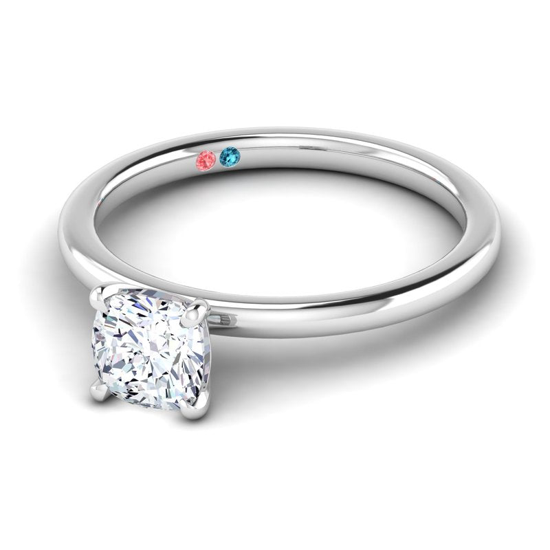 Lab Grown Diamond Solitaire Petite Engagement Ring