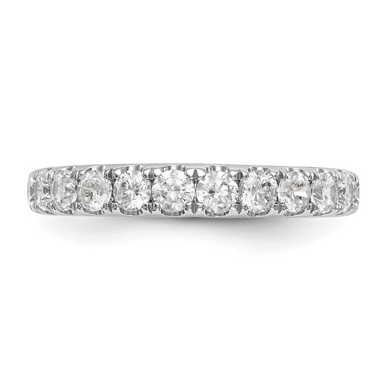 14K White Gold 1/2 carat Lab Grown Diamond VS+ F+ Complete Wedding Band