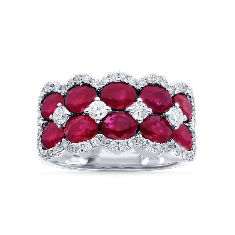 14K 0.69Ct Diamond Ruby Ring