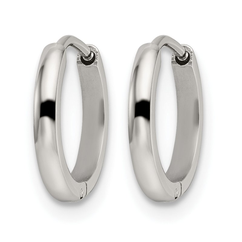 Stainless Steel Polished 1.4mm Endless Hinged Hoops