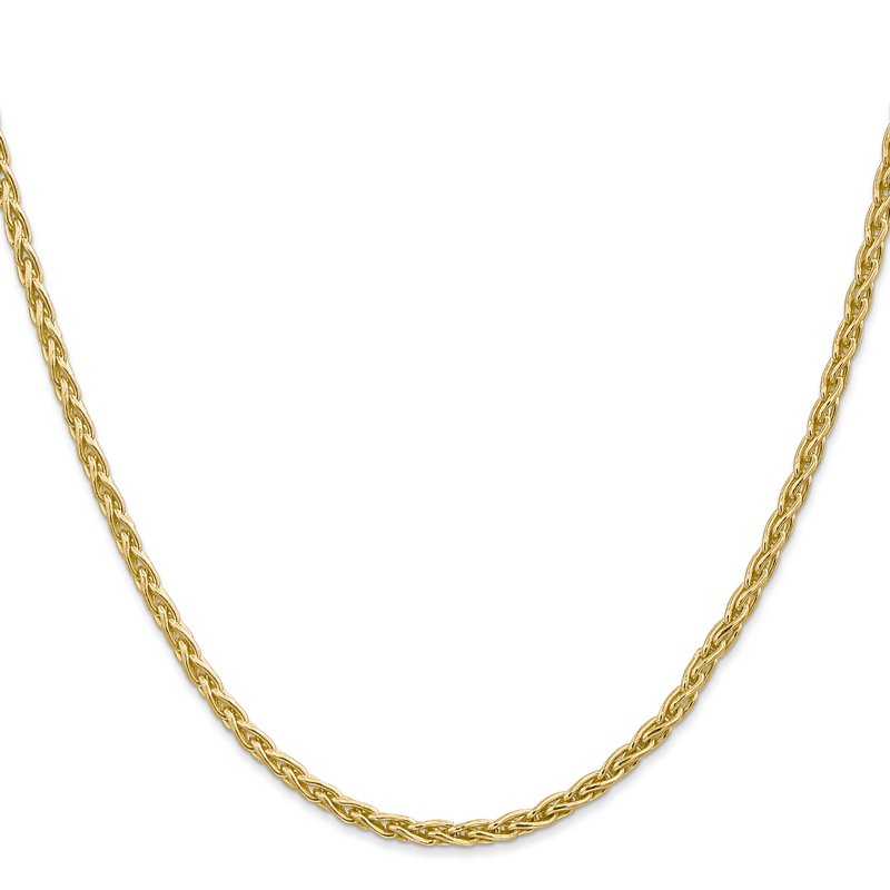14k 16 inch 3mm Parisian Wheat with Lobster Clasp Chain