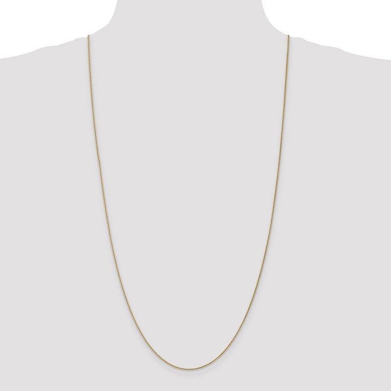 14K 10 inch 1.05mm Spiga with Lobster Clasp Anklet