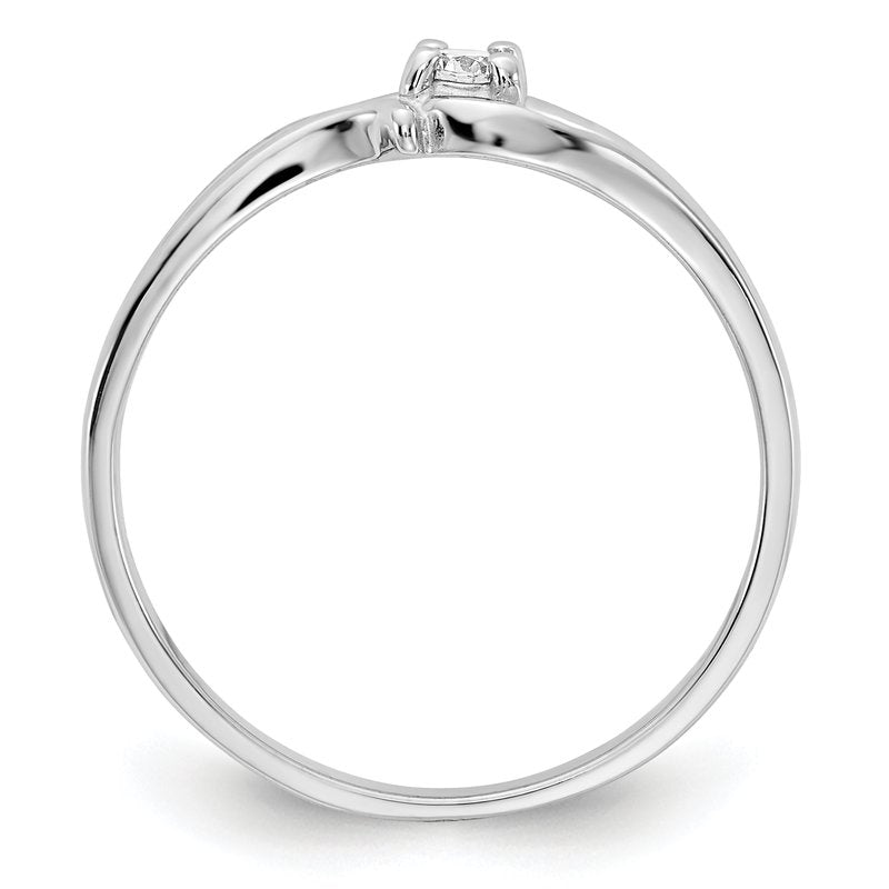 14k White Gold VS Diamond ring