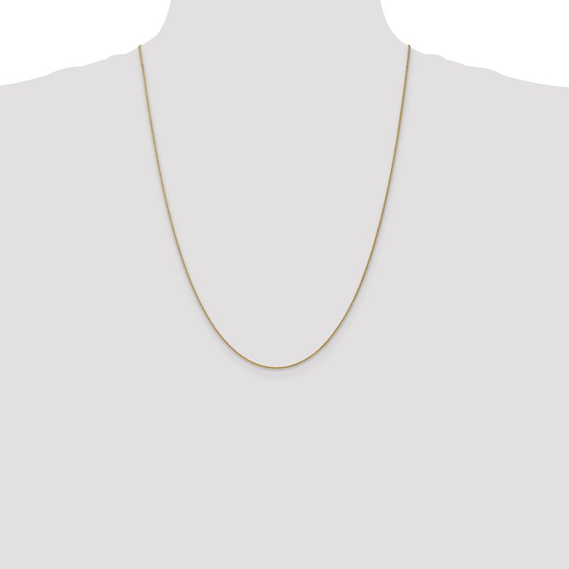14K 10 inch 1.05mm Spiga with Lobster Clasp Anklet