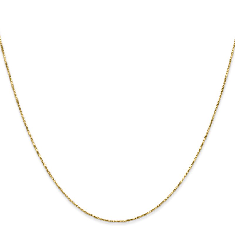 14K .8mm D/C Wheat Chain