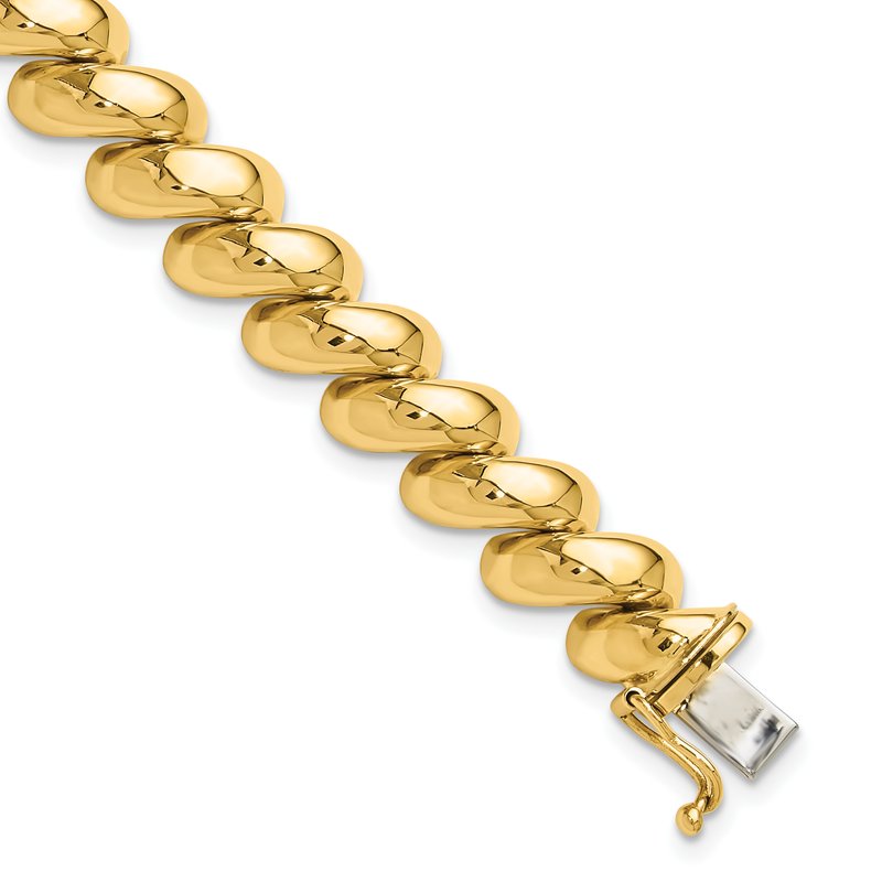 14k Polished 10mm 17 inch San Marco Necklace