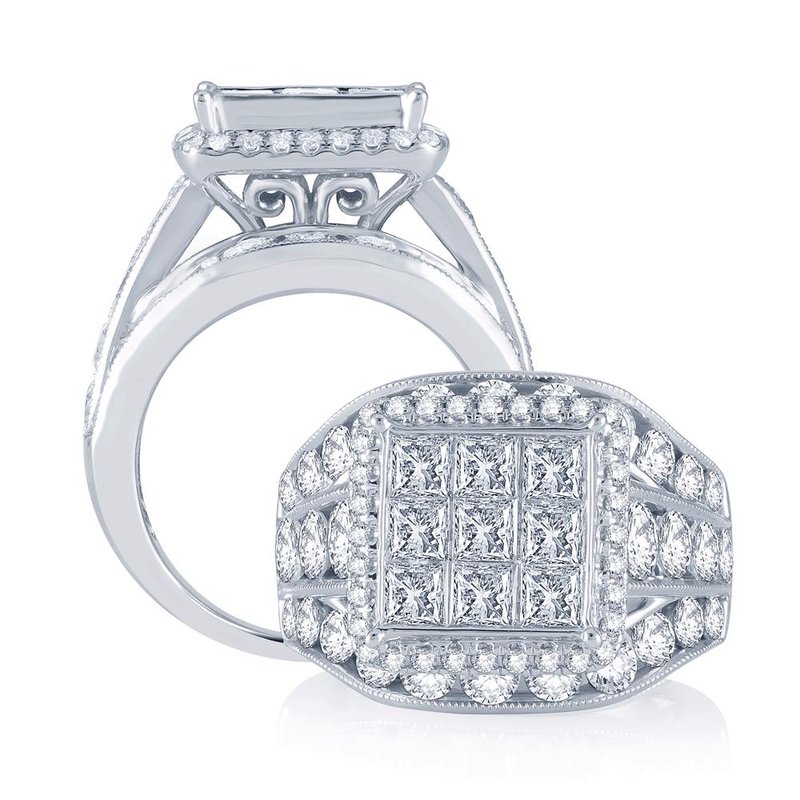 14K  5.00Ct Diamond Bridal Ring