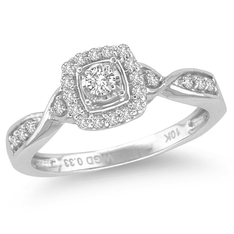 10K 0.33Ct Diamond Ring