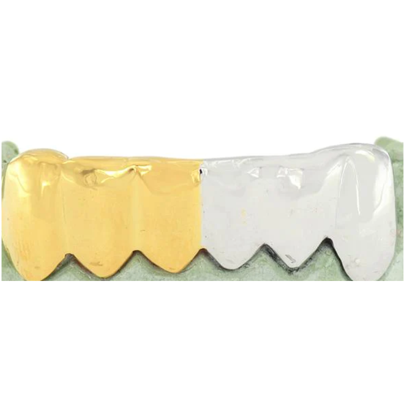 high polished, two tone solid  grill