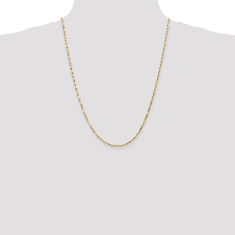 14k 10 inch 1.75mm Parisian Wheat with Lobster Clasp Anklet