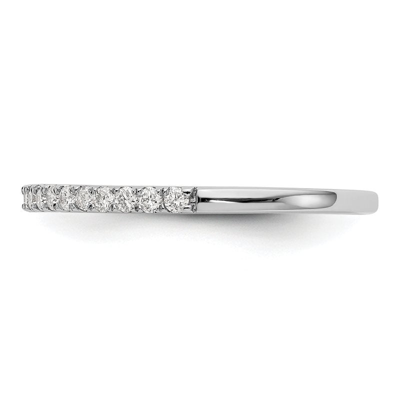 14K White Gold 1/6 carat Lab Grown Diamond VS+ F+ Complete Wedding Band