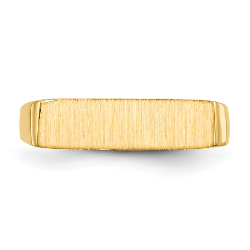 14k 16.5x5.0mm Closed Back Signet Ring