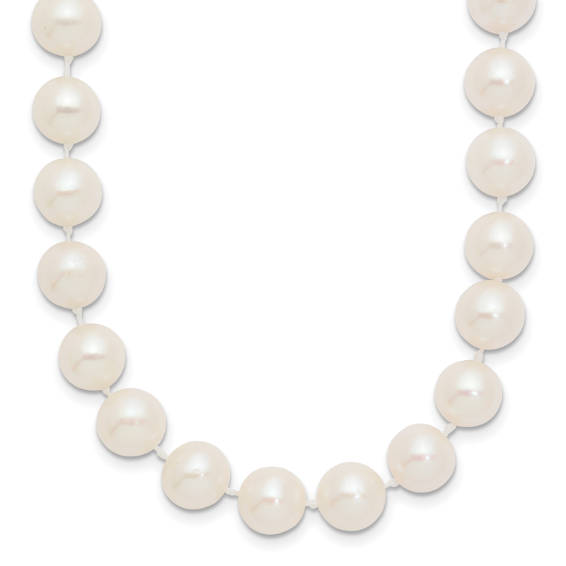 14k 8-9mm White Near-Round Freshwater Cultured Pearl 16 inch Necklace