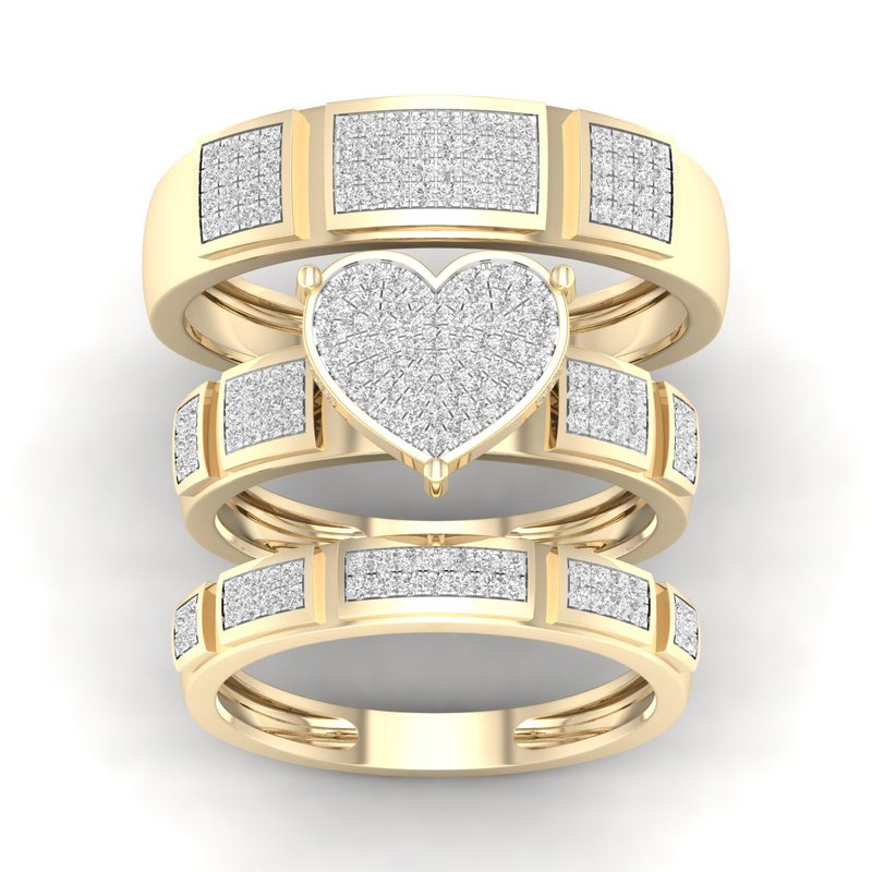 10K   0.50Ct  Diam  Trio  Set