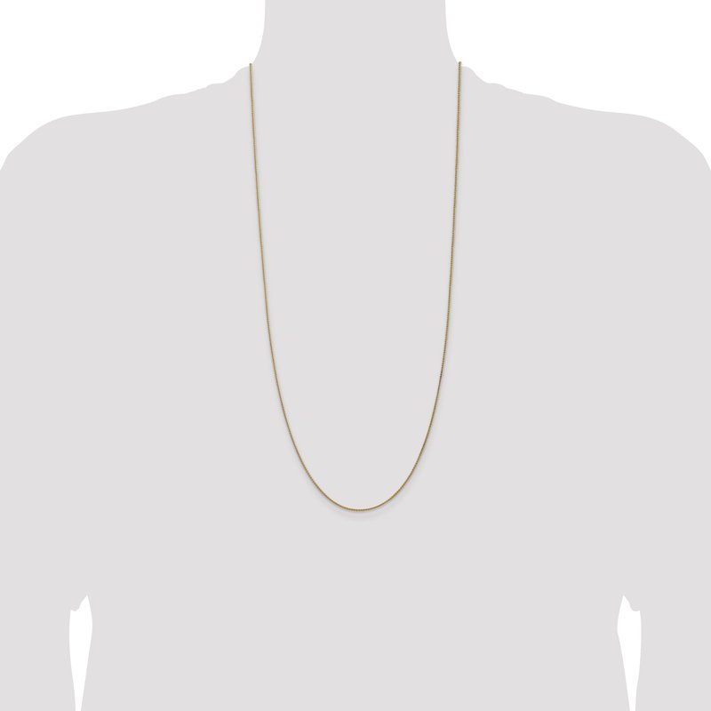 14K 10 inch 1.25mm Spiga with Lobster Clasp Anklet