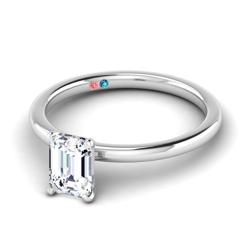 Lab Grown Diamond Solitaire Petite Engagement Ring