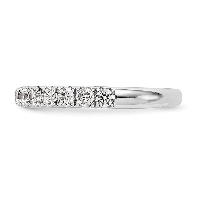 14K White Gold 1/2 carat Lab Grown Diamond VS+ F+ Complete Wedding Band