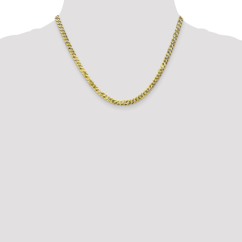 10K 4.6mm Flat Beveled Curb Chain