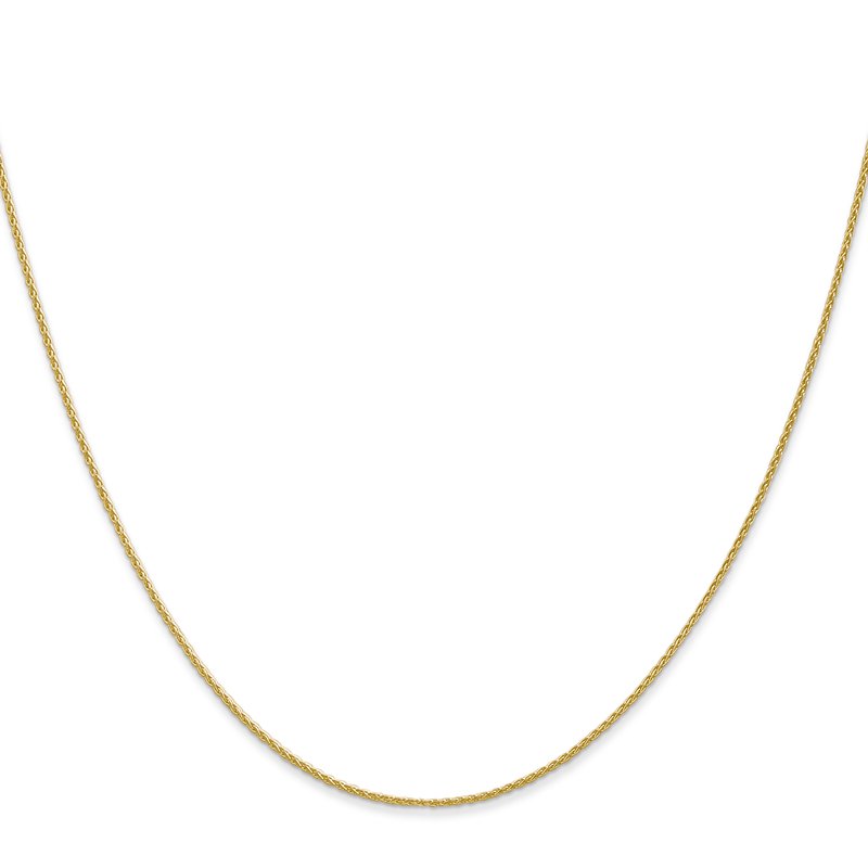 14k 10 inch 1mm Parisian Wheat with Lobster Clasp Anklet