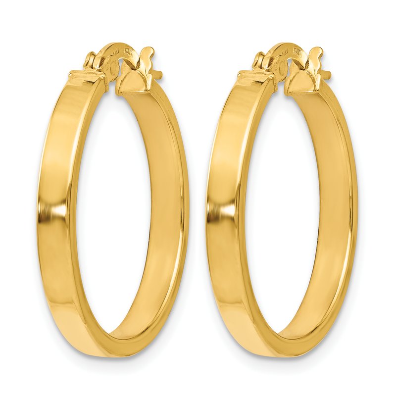 14K Polished Earrings