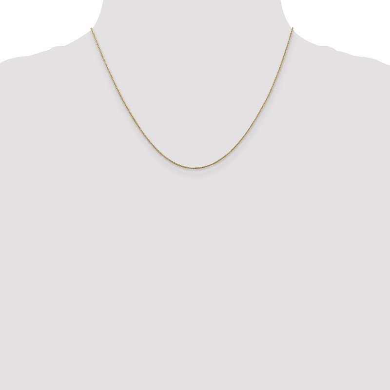14K 14 inch .70mm Ropa with Spring Ring Clasp Chain