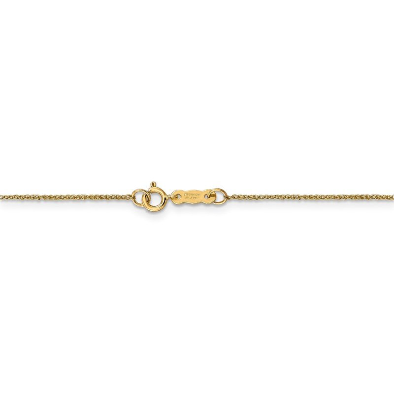 14K 14 inch .70mm Ropa with Spring Ring Clasp Chain