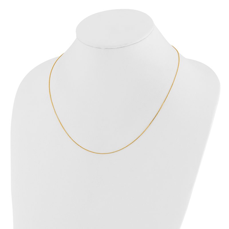 14K Adjustable  1.1mm D/C Cable Chain