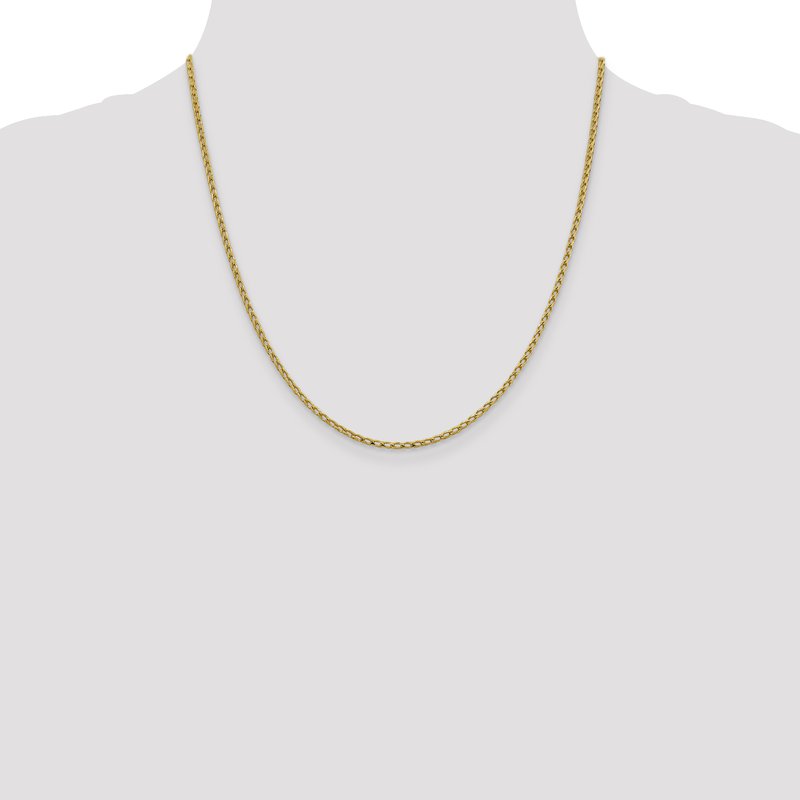14K 2.1mm D/C Open Franco Chain