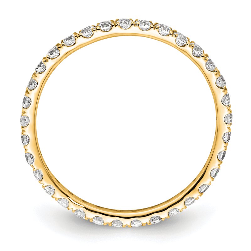 14K Rose Gold 1/2 carat Lab Grown Diamond VS+ F+ Size 4.5 Complete Eternity Band