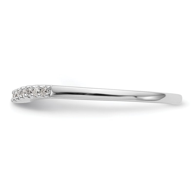 14K White Gold 1/5 carat Lab Grown Diamond VS+ F+ Set of Two Complete Wedding Bands