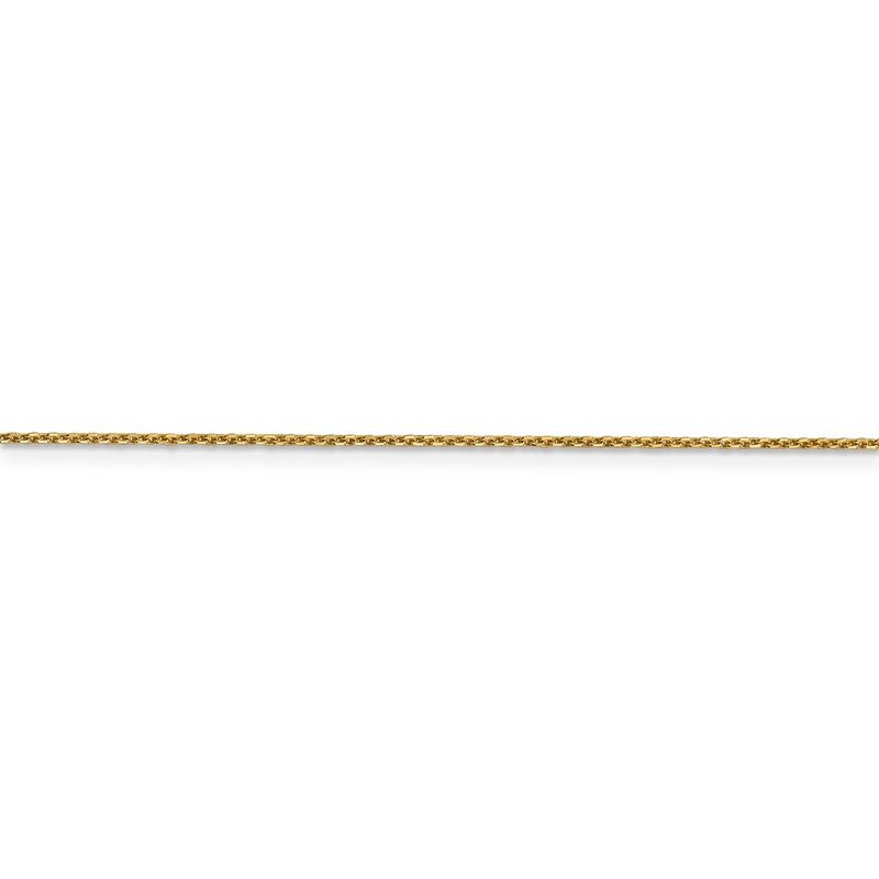 14K 14 inch .95mm Diamond-cut Cable with Lobster Clasp Chain