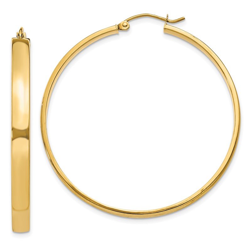 14k Polished Hoop Earring