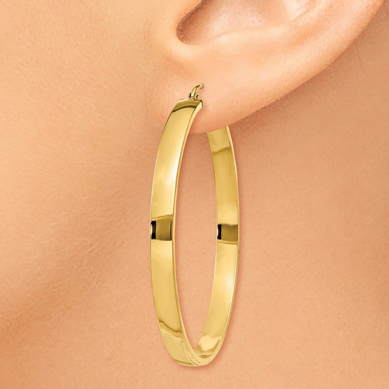 14k Polished Hoop Earring