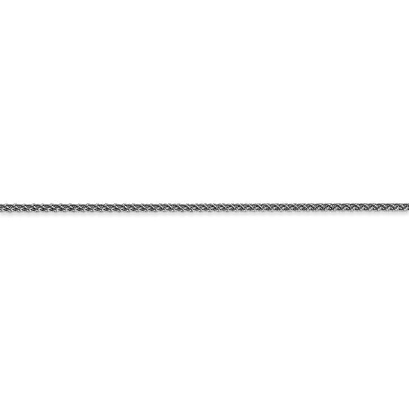 14K White Gold 10 inch 1.25mm Spiga with Lobster Clasp Anklet