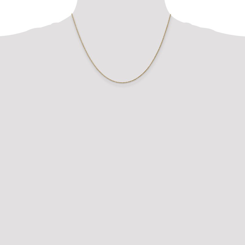 14K 14 inch .8mm Light Baby Rope with Spring Ring Clasp Chain