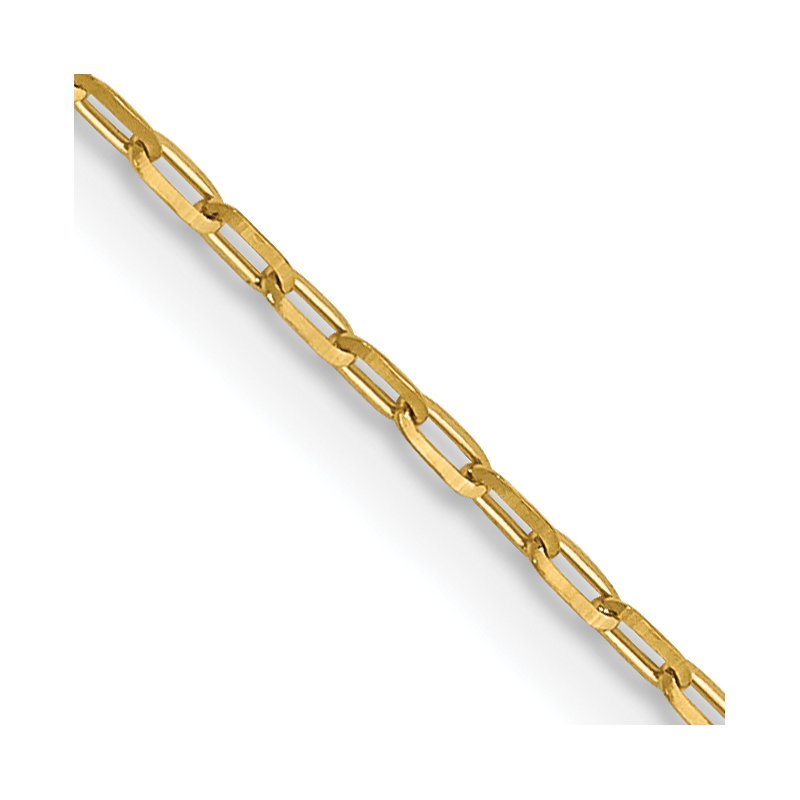 14K 1mm D/C Open Long Link Cable Chain