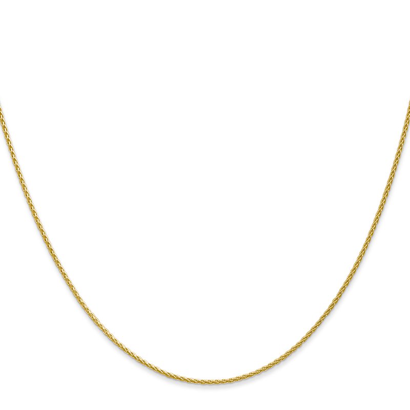 14k 10 inch 1.2mm Parisian Wheat with Lobster Clasp Anklet